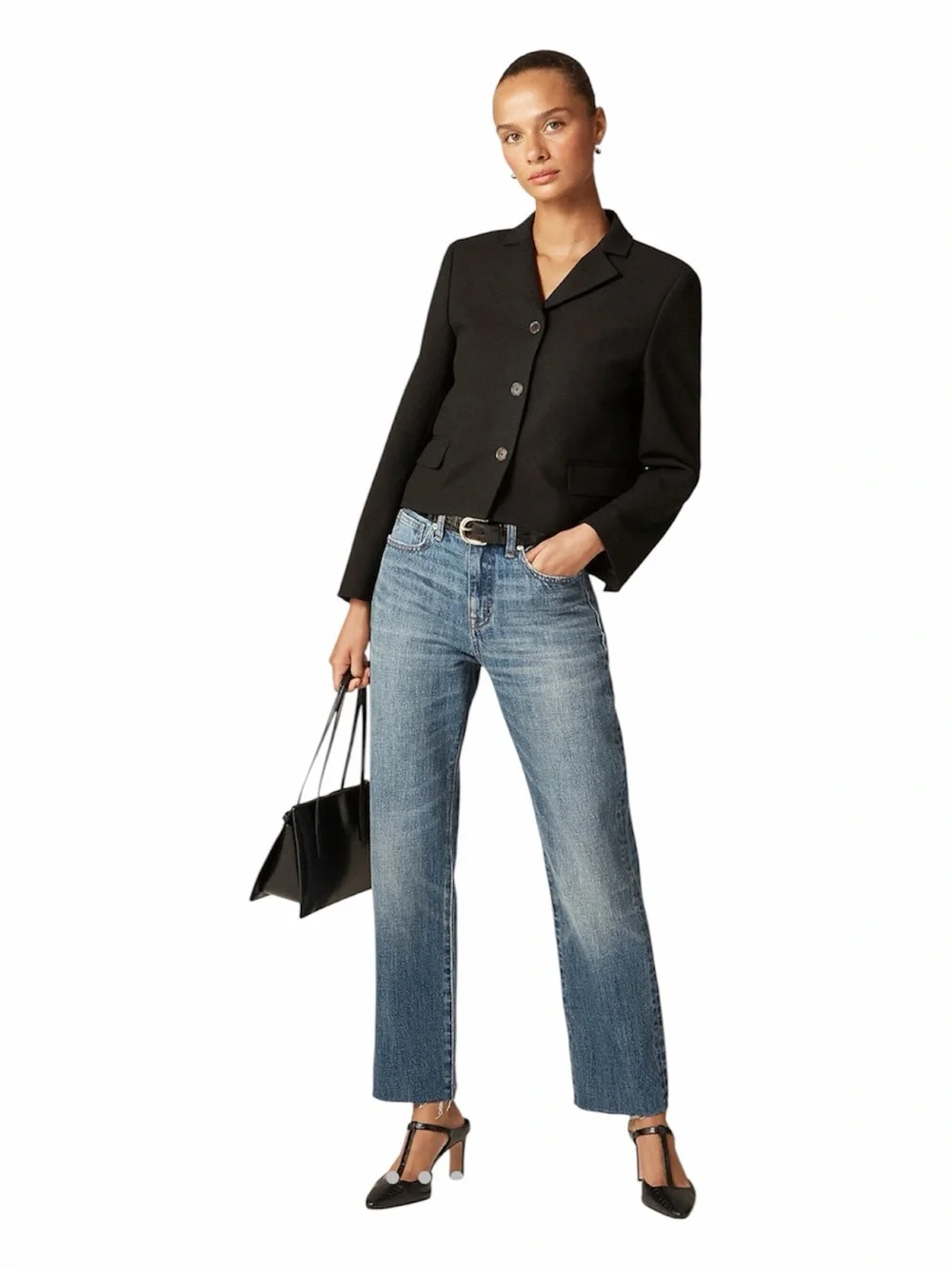 NEW • J. Crew • Nipped straight jean in rigid